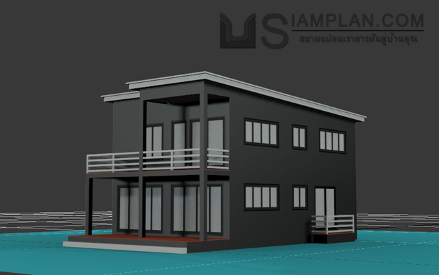 แบบบ้านสองชั้น 3 ห้องนอน 4 ห้องน้ำ