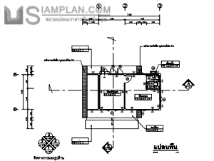 แปลนพื้น บ้านชั้นเดียว 1 ห้องนอน 1 ห้องน้ำ