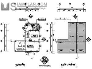 แปลนพื้น บ้านชั้นเดียว 1 ห้องนอน 1 ห้องน้ำ