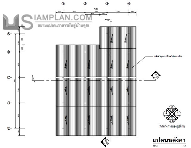 แปลนพื้น บ้านสองชั้น 2
 ห้องนอน 2 ห้องน้ำ