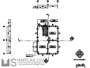 แปลนพื้น บ้านชั้นเดียว 2 ห้องนอน 1 ห้องน้ำ