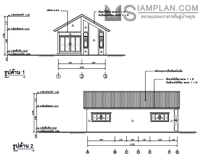 แปลนพื้น บ้านชั้นเดียว 3
 ห้องนอน 4 ห้องน้ำ