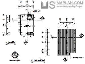 แปลนพื้น บ้านชั้นเดียว 1 ห้องนอน 1 ห้องน้ำ