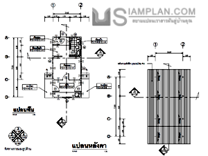 แปลนพื้น บ้านชั้นเดียว 1 ห้องนอน 1 ห้องน้ำ