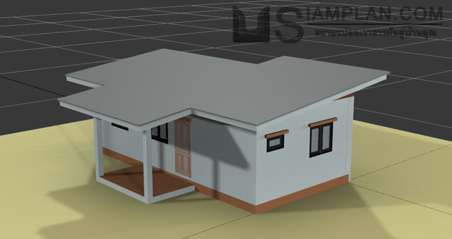 แบบบ้านฟรี 2 ห้องนอน 1 ห้องน้ำ