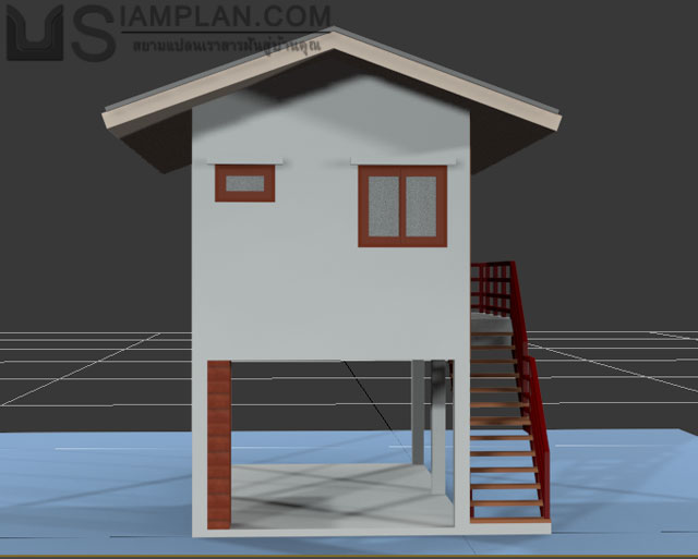 แบบบ้านฟรี 1 ห้องนอน 1 ห้องน้ำ