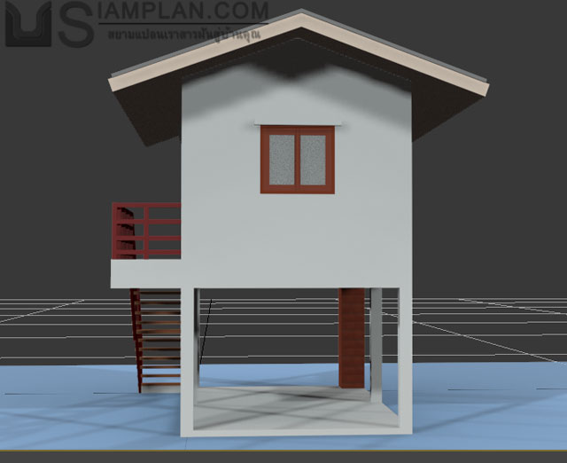 แบบบ้านฟรี 1 ห้องนอน 1 ห้องน้ำ