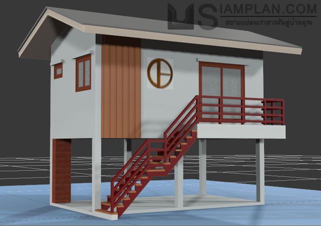 แบบบ้านฟรี 1 ห้องนอน 1 ห้องน้ำ