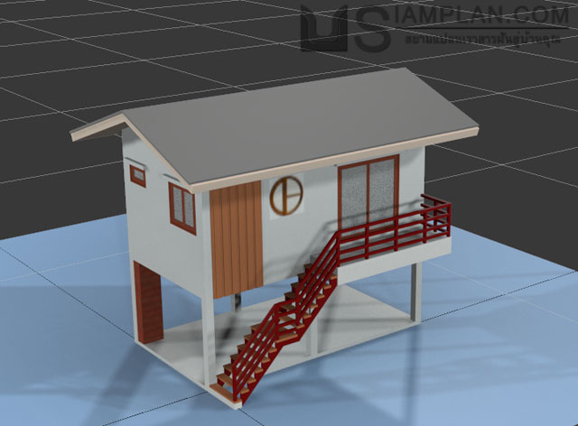 แบบบ้านฟรี 1 ห้องนอน 1 ห้องน้ำ