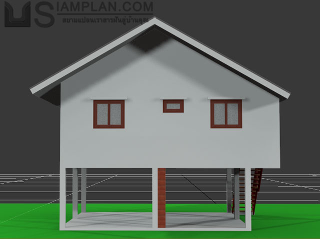 แบบบ้านฟรี 2 ห้องนอน 1 ห้องน้ำ