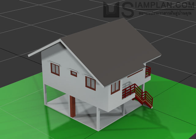 แบบบ้านฟรี 2 ห้องนอน 1 ห้องน้ำ