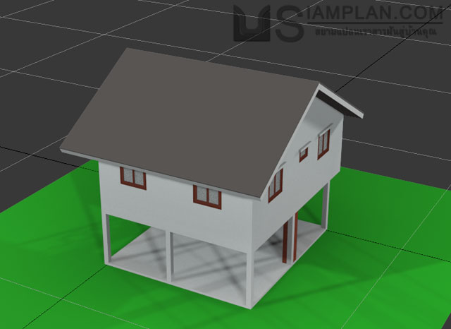แบบบ้านฟรี 2 ห้องนอน 1 ห้องน้ำ