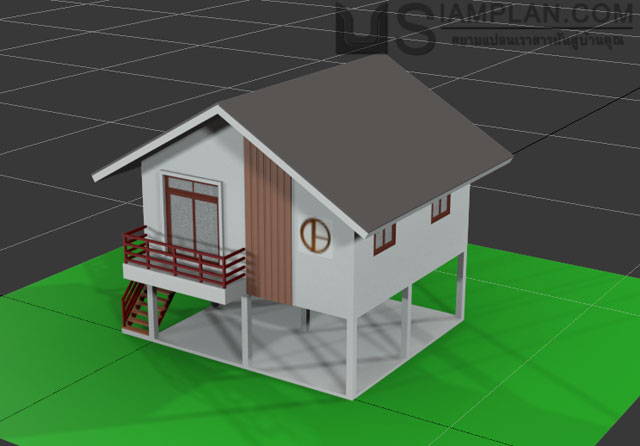 แบบบ้านฟรี 2 ห้องนอน 1 ห้องน้ำ
